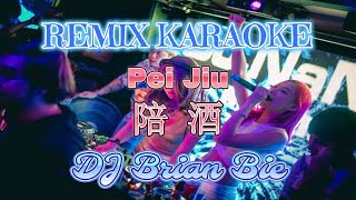 Remix Karaoke || No Vocal || Pei Jiu -  陪酒 || By Dj Brian Bie