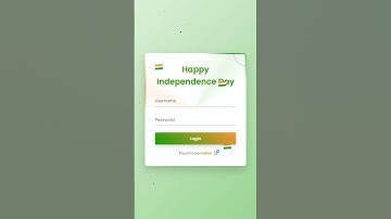 Tiranga Color Themed Login Form Design🔥Using HTML CSS |#shorts #coding  #frontend #independenceday