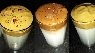 Dalgona coffee Recipe - How to Make Dalgona Coffee | dalgona coffee 2 ways | cocoa powder dalgona