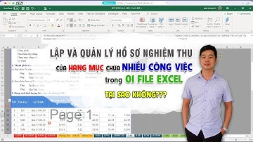 LÀM THẾ NÀO ĐỂ LẬP và QUẢN LÝ HSNT hạng mục công trình gồm NHIỀU CÔNG VIỆC CÙNG LÚC (KHÔNG COD VBA)
