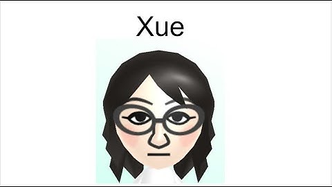 E notes custom Wii Sports CPU Mii Tutorial: Xue