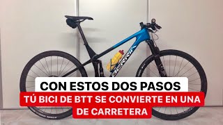 CONVIERTE tu BICI de BTT en una de CARRETERA con estos DOS PASOS 🔥 |CICLISMO| Adrián García Montes