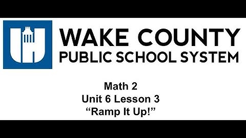 Math 2 Unit 6 Lesson 3 Summary Video