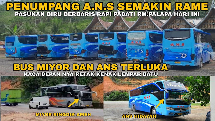 KASIHAN BUS MIYOR DAN ANS TERLUKA PASUKAN BIRU BERBARIS RAPI PADATI RM.PALAPA HARI INI