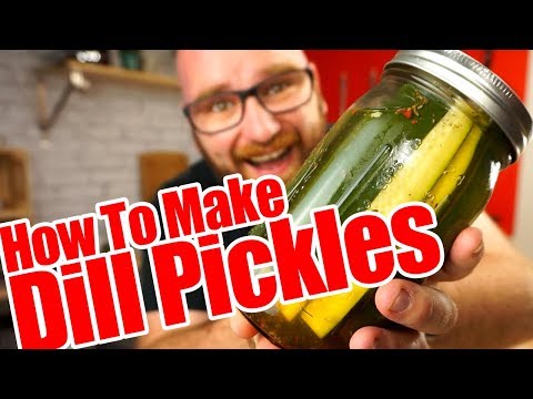 How To Make Dill Pickles - The Quick and Easy Way at Home! - 동영상