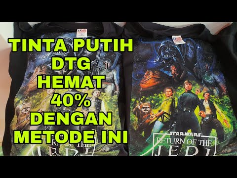 Cara Hemat Tinta Putih DTG sampai 40% dengan Metode ini