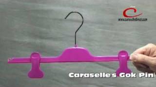 Trouser Skirt Hanger With Extra Strong Adjustable Clips & Skirt Hooks