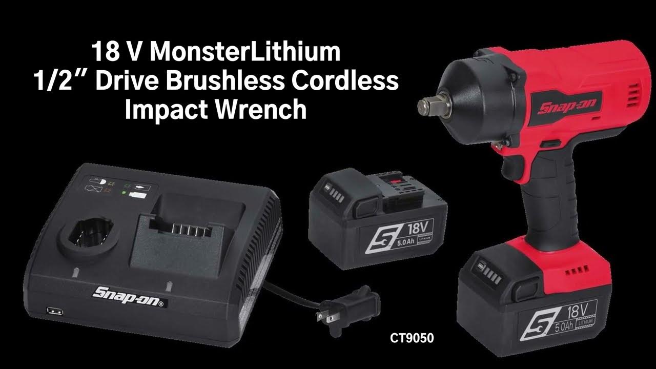 18 V 1/2 Drive MonsterLithium Cordless Impact Wrench Kit (Red