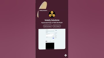Ruby on Rails Development with Webify Solutions | 2024 | #webtechnology #webtech #webdesigning