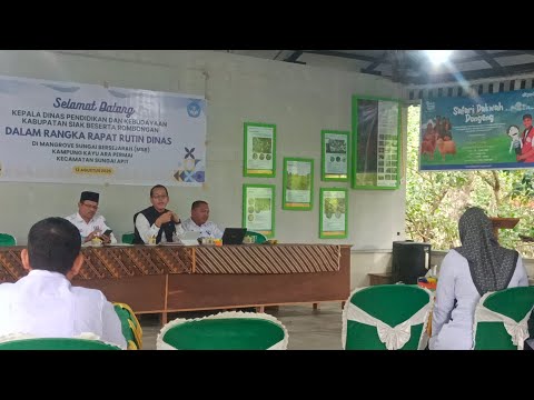 Rapat Rutin Dinas Pendidikan Siak 2025 Di manggrove Sungai Bersejarah | Kayu Ara Permai .