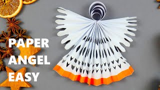 Christmas Decoration Paper Angel - How to make easy