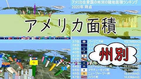 アメリカ 州 面積 日本