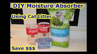 AWESOME DIY Moisture Absorber  CAT LITTER SILICA GEL Cheap Refill Prevent Condensation Mildew Mold