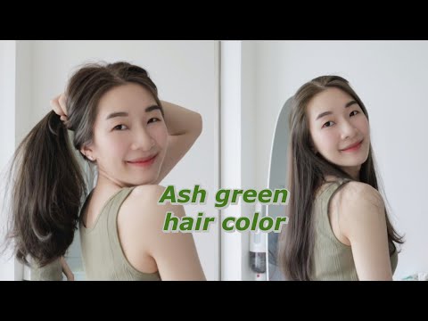 onnimn | 💚 ย้อมสีผมเองโทนเขียวหม่น ไม่ฟอก ไม่กัด แถมผมไม่เสีย✨