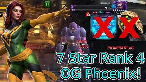 7 Star Rank 4 Phoenix Gameplay! Underrated Cosmic! | Marvel Contest Of Champions