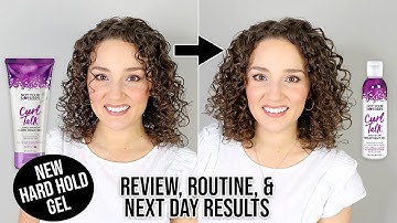 NEW NYM Curl Talk Hard Hold Gel & Oil Review on Low-Density Hair + Day 2-3 Results!