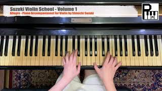 Video thumbnail of "Allegro - Piano Accompaniment for Violin by Shinichi Suzuki"