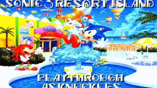Мульт Sonic 3 Resort Island Walkthrough Knuckles OLD