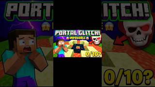 Impossible Minecraft Portal Glitch! 😱🔥 #shorts #viral #gaming