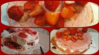 حلوى كلاصي بالفراولة  🍓🍓🍓 أو الفريز راقية و ناجحة من أول تجربة Torta gelato alla fragola