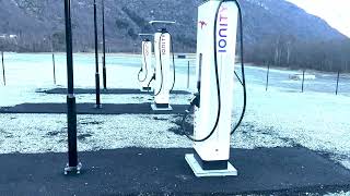 Ionity og Tesla Supercharger Håbakken, Lærdal 08.03.2024 by Rune Venes 74 views 1 month ago 1 minute, 27 seconds