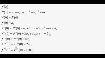 Taylor Series Derivation