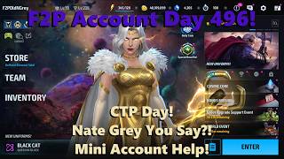 Marvel Future Fight: F2P Account Day 496! CTP Day! Nate Grey You Say?! Mini Account Help! 🏆🤓🩹