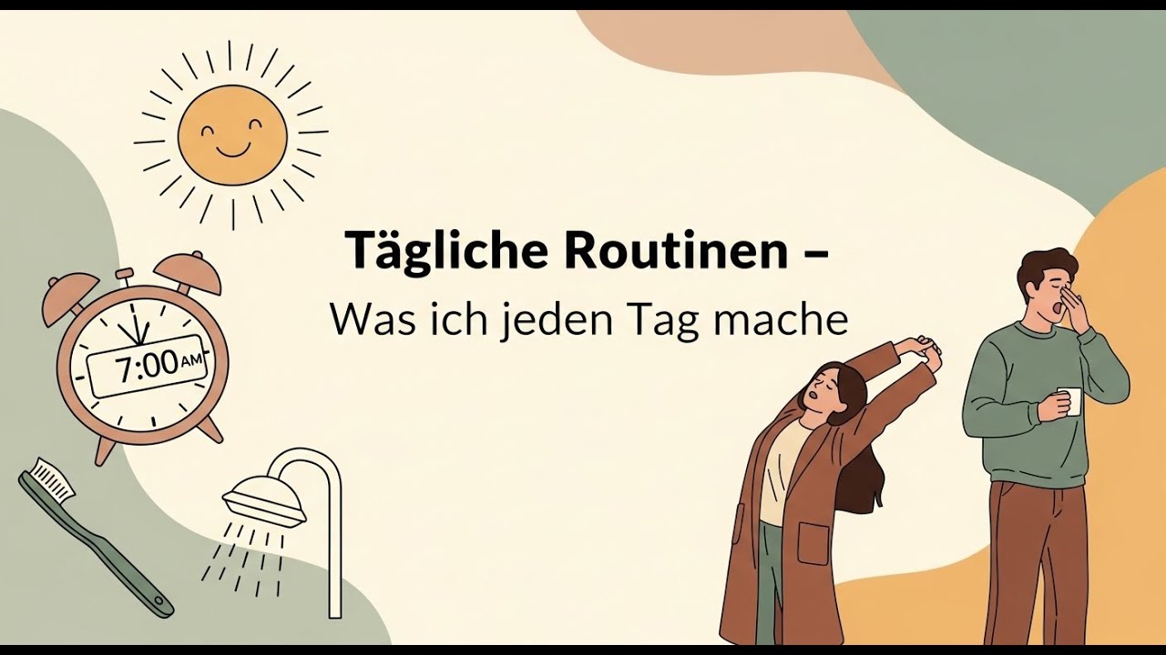 German Routine My Daily Routine in German A2-B1🇩🇪 #deutschlernen #deutsch #deutschkurs ...