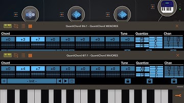 Apps (QuantiChord x 2) + StepPolyArp Unit [five] HQ (iPad5 - Zé Osório)