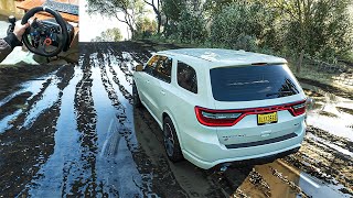 Dodge Durango SRT  Mud Offroading | Forza Horizon 4 | Steering Wheel Gameplay