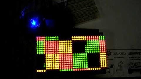 32x16 Led matrix testing