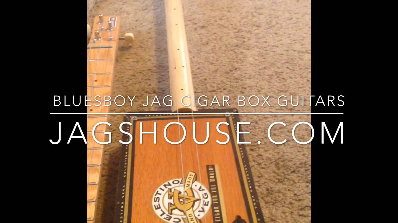 4 Cigar Box Guitars by Bluesboy Jag Fretless, 2 string diddley bow