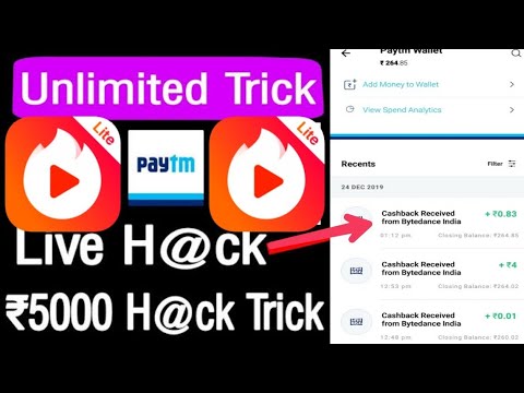 Vigo Lite Unlimited Trick  Vigo lite App Unlimited Refer trick  instant paytm  technical rk