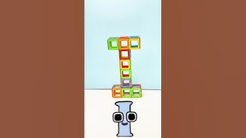 Guess answer? Making alphabet with Condis magnetic blocks ! Learning through playing #alphabetlore