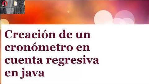 COMO CREAR UN CRONOMETRO REGRESIVO CON HILO EN JAVA PARTE 1