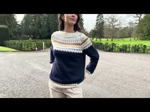 SS24 S169 Romano Alpaca Fair Isle Sweater