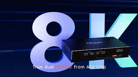 TESmart HDK202-M24 HDMI 2.1 & DP 1.4 Dual 4K144Hz KVM Switch Gaming Dock Unboxing Demo