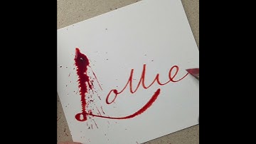 Splatter Calligraphy Request No.824