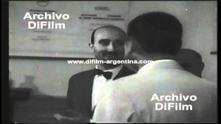 DiFilm - Peron en la ceremonia inaugural de la sede de la Organización Mundial Universitaria (1954)
