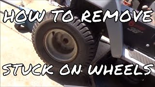 How To Remove Rusted on Lawn Tractor Wheels