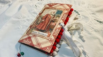 Vintage Grungy Happy Holidays Junk Journal