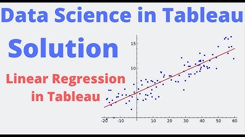 Tableau Data Science Tutorial 5 - Solution to Tableau Linear Regression Exercise
