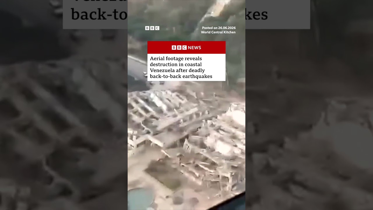 Aerial footage reveals destruction in coastal Venezuela after two earthquakes. #Venezuela #BBCNews