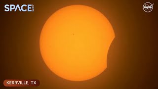 2024 solar eclipse begins over Texas  See the first timelapse