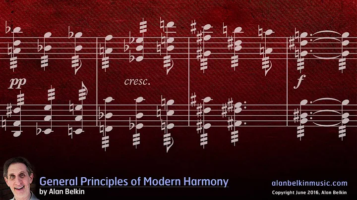 General Principles of Modern Harmony
