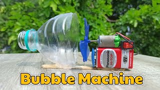 How To Make Bubble Machine At Home Using DC Motor - Easy