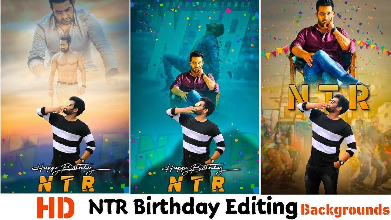 NTR Birthday Editing||NTR HD Birthday Backgrounds - YouTube