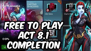 Act 81 Free To Play Completion - Black Widow Scytalis - Marvel Contest Of Champions