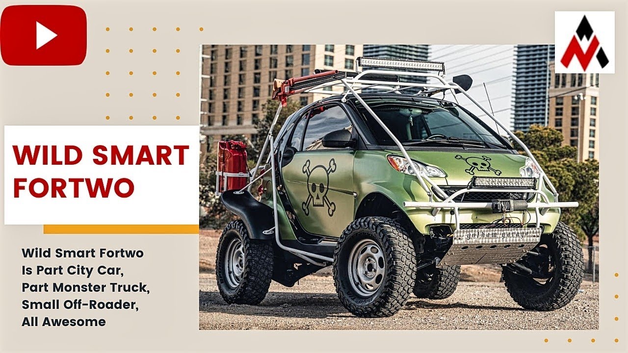 Smart Fortwo, Off-Road Conversation, Truly Modified Small Off+Roader, City Car, Monster Truck