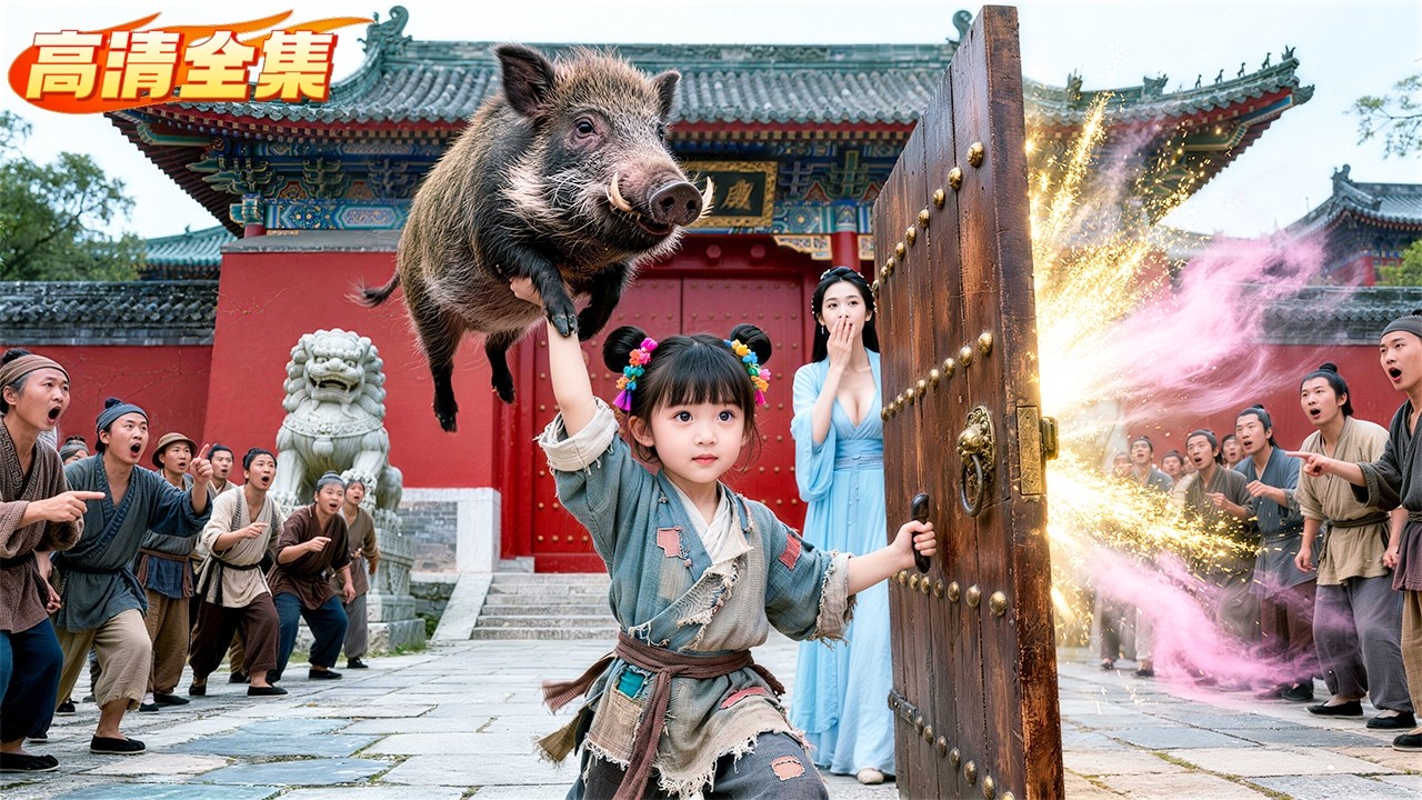 人人瞧不起的窮酸小乞丐卻打得了野豬扛得動萬斤大門，原來她是大力神降世！直接帶著漂亮娘親打臉渣爹開酒樓成首富！#萌寶 #爽劇 #短劇推薦 #minidrama